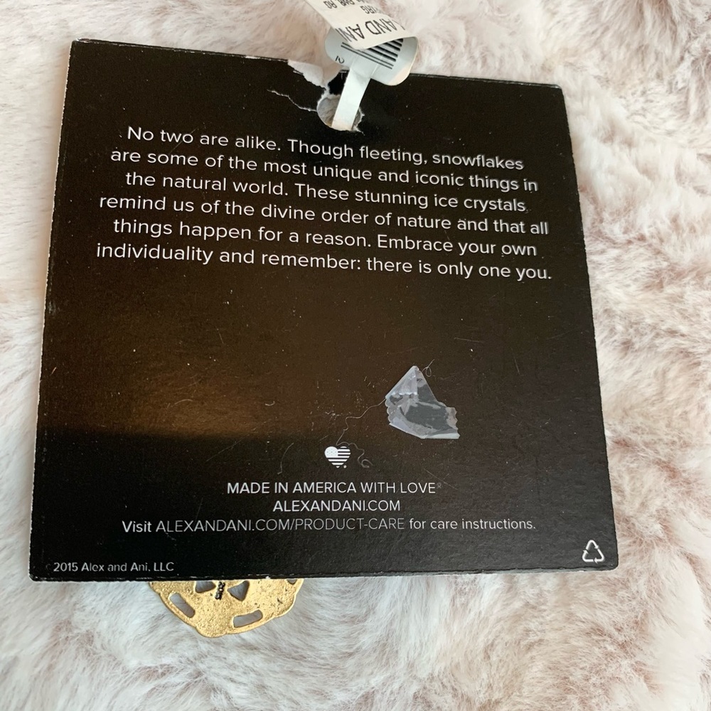 Nib Alex And Ani Snowflake Charm Bangle - image 4